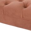 Alma - Tufted Flared Arm Entryway Bench - Peach Orange - Image 7