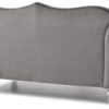 Cozy Transitional Flared Arm Loveseat - Dark Gray - Image 3