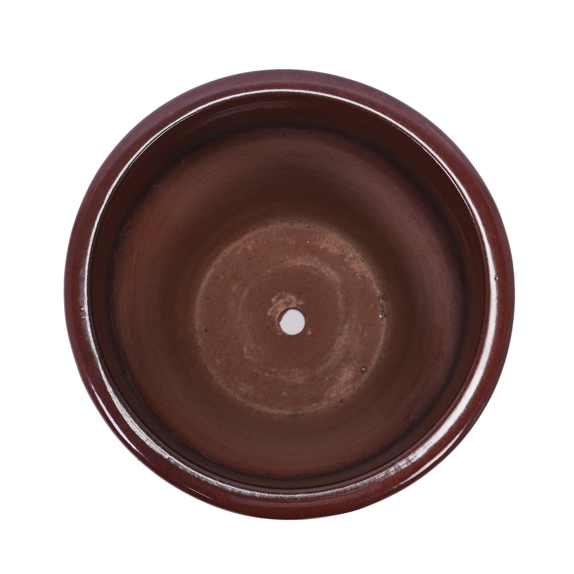 3 Pieces Ceramic Flowerpot, Planter For Patio, Garden Or Windowsills - Bean Paste Red - Image 12