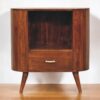 Cortez - T Bar Open Slot Cabinet - Dark Brown - Image 2