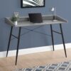 Computer Desk For Home Office, Storage Shelves, Versatile Placement - Gray - Image 9