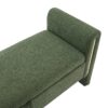 Modern Teddy Bed End Bench With Arms And Storage, Upholstered Large Foot Rest Stool, Comfy Window Vanity Bench For Living Room, Dorm, Coffee Table, Teddy - Olive Green - Image 9