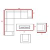 6 Person Seating Set With Cushions & Fire Pit - Gray - Image 3