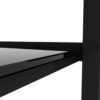 Glass Two Layer Tea Table, Small Round Table, Bedroom Corner Table (Set of 2), Living Room Side Table - Black - Image 8
