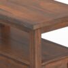Warm Shaker - Narrow Side Table - Distressed Charcoal Brown - Image 6