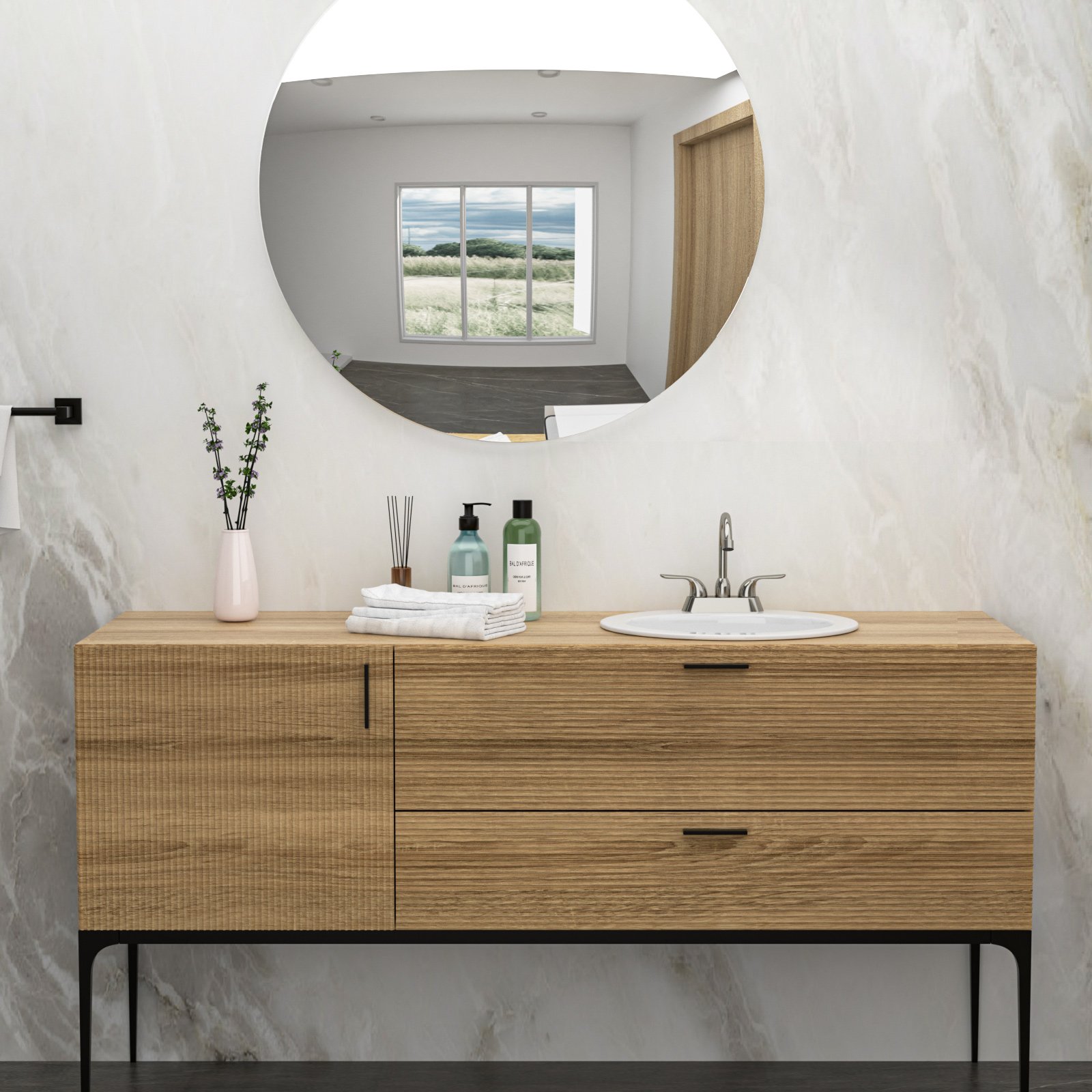 20 X 18" Modern Ceramic Oval Undermount Bathroom Sink With 3 Faucet Holes - White - Image 6