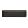 Modern Minimalist TV Stand For TVs Up To 80", Entertainment Center With 3 Drawers And 1 Shelf, Metal Handles And 2 Cabinets For Living Room - Black - Image 20