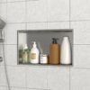 21" X 13" Shower Niche For Bathroom Or Kitchen - Brushed Nickel - Image 5