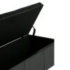 Avalon - Storage Ottoman Bench - Midnight Black - Image 4