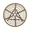 Petrichor - Outdoor Side Table With Tempered Glass And Steel Frame - Light Brown - Image 6