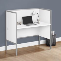 Office Cubicle, Desk, Commercial Grade, Contemporary & Modern - White