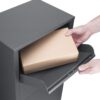 Steel Large Single Compartment Locking Parcel Drop Box With Keyed Access - Gray - Image 6
