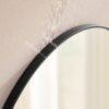 Wall Circular Framed Vanity Mirror For Bathroom, Living Room Decor - Black - Image 6