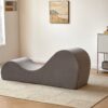 Solace - Chaise Lounge Chair Relaxation, Ergonomic Design With Soft Yet Firm High Density Foam Core, Removable Machinewashable Cover - Gray - Image 9