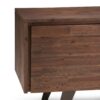 Lowry - TV Media Stand - Distressed Charcoal Brown - Image 5