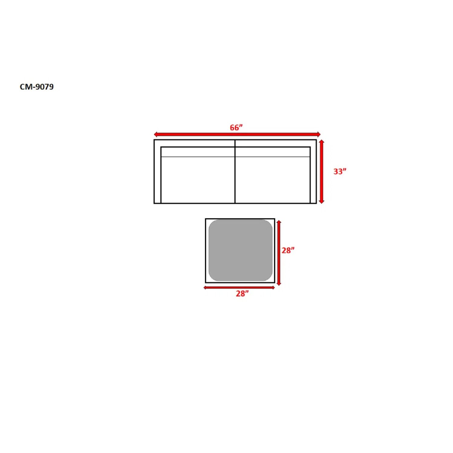 3 Piece Patio Rattan Conversation Set With Cushions - Brown Mix - Image 4