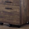 File Cabinet Rolling Mobile Storage Drawers Printer Stand For Office - Brown - Image 9