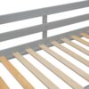 Twin Over Twin Classic Bunk Bed With 4 Drawers And 3 Shelves - Gray - Image 11