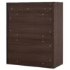 Modern Extendable & Rotating Cabinet With Drawer And Flip Doors For Versatile Storage - Black / Dark Walnut - Image 23