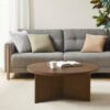 Round Coffee Table - Brown - Image 2