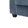 Modern 4 Seater Corduroy Sofa Couch With USB Ports, Hidden Storage, Flip Top Cup Holders - Blue - Image 16