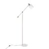 Marcel - Contemporary / Glam Floor Lamp - Nickel / Clear / Frosted - Image 3