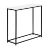 Accent Console Table For Entryway, Contemporary And Modern - White / Black - Image 11