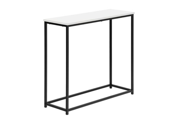 Accent Console Table For Entryway, Contemporary And Modern - White / Black