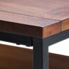 Skyler - Square Coffee Table - Dark Cognac Brown - Image 4