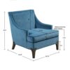 Anna - Accent Chair Design - Blue - Image 3