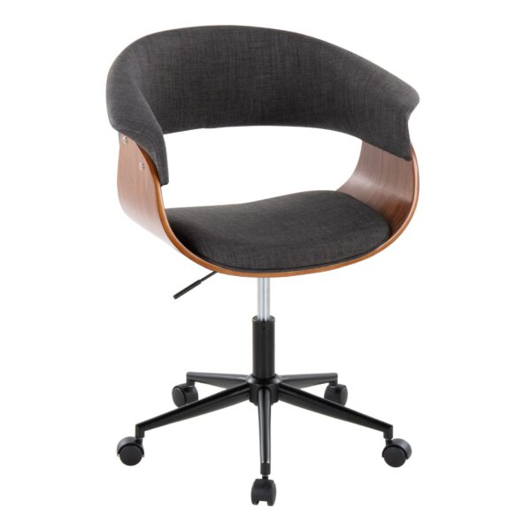 Vintage Mod - Mid-Century Modern Office Chair - Charcoal