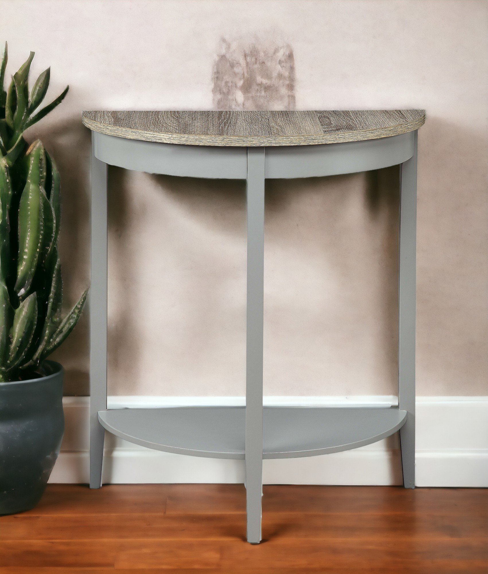 Justino - Console Table - Gray / Oak - Image 3
