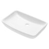 Rectangular Vessel Bathroom Sink - White - Image 6