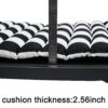 Outdoor Lounge Chairs (Set of 2), Cushion Replacement Patio Funiture Seat Cushion Chaise Lounge Cushion - Black / White - Image 7