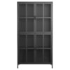 Premium Metal Storage Cabinet With Tempered Glass Doors, Adjustable Shelves, And Anti Tipping Device - Black - Image 16