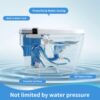 Smart Toilet With Bidet Seat Built In, Auto Open / Close Seat, Foot Sensor, LED Display - White - Image 9