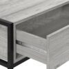 TV Stand, Console, Media Entertainment Center, Storage Drawer, Contemporary & Modern - Gray - Image 7
