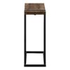 Accent Table, C - Shaped, Stylish Modern - Brown - Image 3