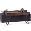Lowry - Console Sofa Table - Distressed Charcoal Brown - Image 8