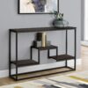 Accent Console Table For Entryway, Contemporary And Modern - Espresso - Image 11