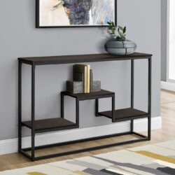 Accent Console Table For Entryway, Contemporary And Modern - Espresso