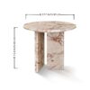 Diamond - Coffee Table, Polished Surface - Pink - Image 3