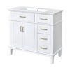 Bathroom Vanity With Sink, Soft Close Doors, And Storage Drawers, 36" - White - Image 14