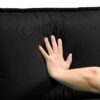 Modern U-Shaped Sectional Sofa With Waist Pillows, 6 Seat Upholstered Symmetrical Sofa Furniture, Sleeper Sofa Couch With Chaise Lounge - Black - Image 9