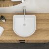 Vessel Bathroom Sink With Design - White - Image 4