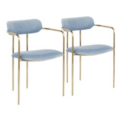 Demi - Contemporary Chair (Set of 2) - Blue