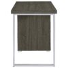 Reversible 3 Drawer Office Computer Desk With Metal Frame - Gray - Image 11