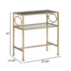 Grifton - Rectangular Glass Accent Table - Antique Gold - Image 3