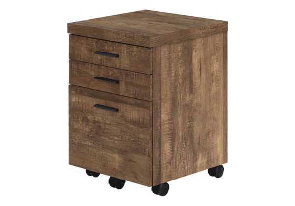 File Cabinet Rolling Mobile Storage Drawers Printer Stand For Office - Brown