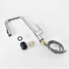 Kitchen Faucet 3 Function 360 Sprayer With 1 Touch Switching, Metal Construction - Chrome - Image 9